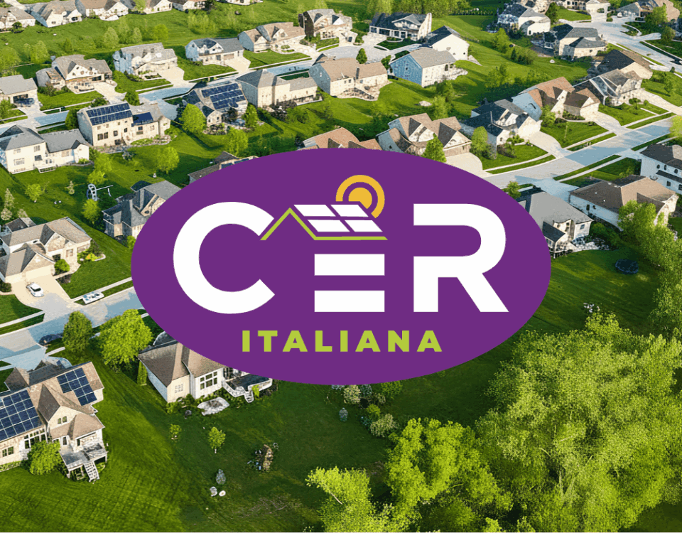 cer comunità energetica rinnovabile italiana